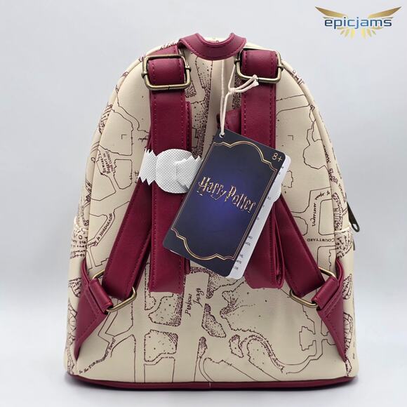 Harry Potter Hogwarts Marauders Map Mini Backpack New - Picture 5 of 7